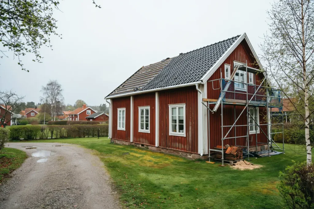 takbyte p villa tecken p slitage materialval och smart planering f r ett h llbart resultat