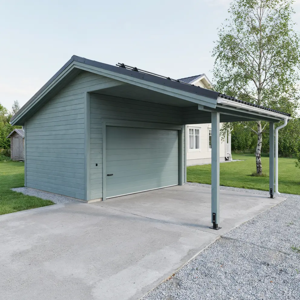 bygga carport garage bagarmossen stockholm