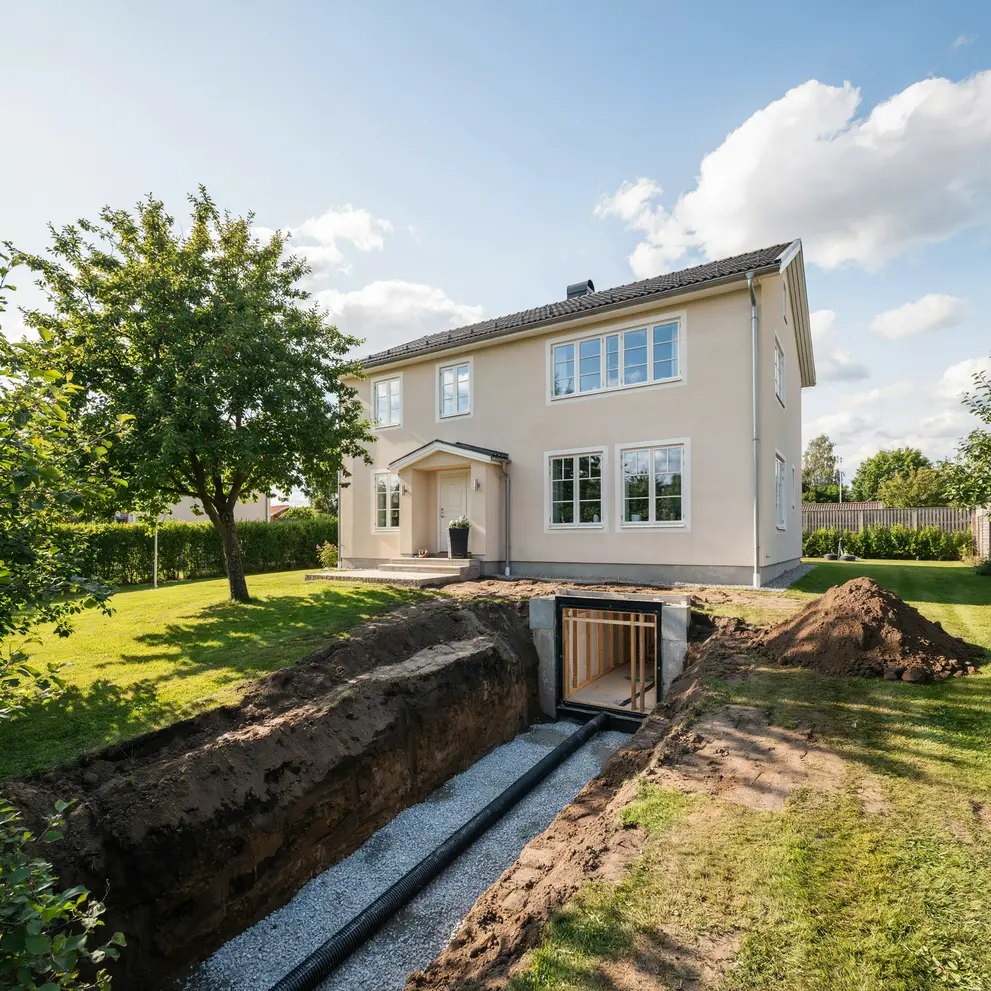 renovera kallare dranera husgrund bagarmossen stockholm